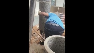 Simple tool installing concrete pipe underground