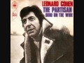 Leonard Cohen - The Partisan (lyrics)