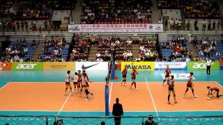 20110917 女排亞錦賽日本vs韓國片段