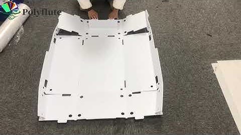 Durable Correx picking bins PP stackable corrugated bin boxes -Polyflute