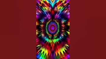 🌈 Psychedelic Rainbow Chaos Mandala | Trippy Fractal Loop ✨