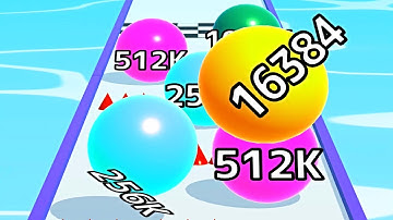 Ball Run Infinity Number Up To (128M, 256M, 512M, 1024M) ! All Levels Gameplay Part 202 android, ios