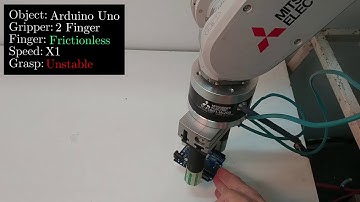 Dual-Friction Robotic Finger Grasping Demonstrations