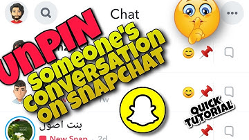 How to UnPin Conversation on Snapchat 2022 - Android/iphone - New update