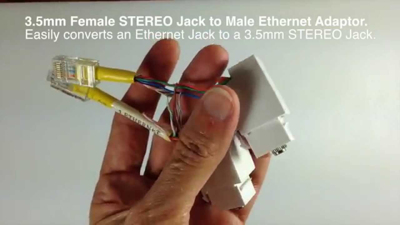 Make The 3 5mm Female Stereo To Male Ethernet Adaptor For Ir Extenders Youtube