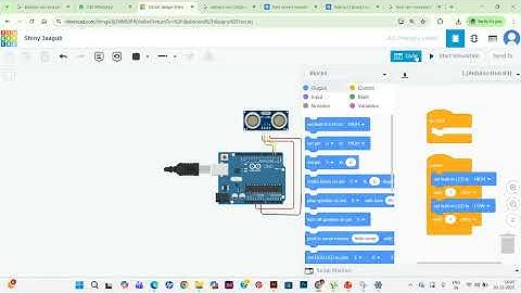 Interfacing Ultrasonic Sensor with Arduino UNO Using TinkerCAD