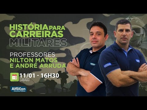 Estudo dirigido: História nas Carreiras Militares - AO VIVO - AlfaCon