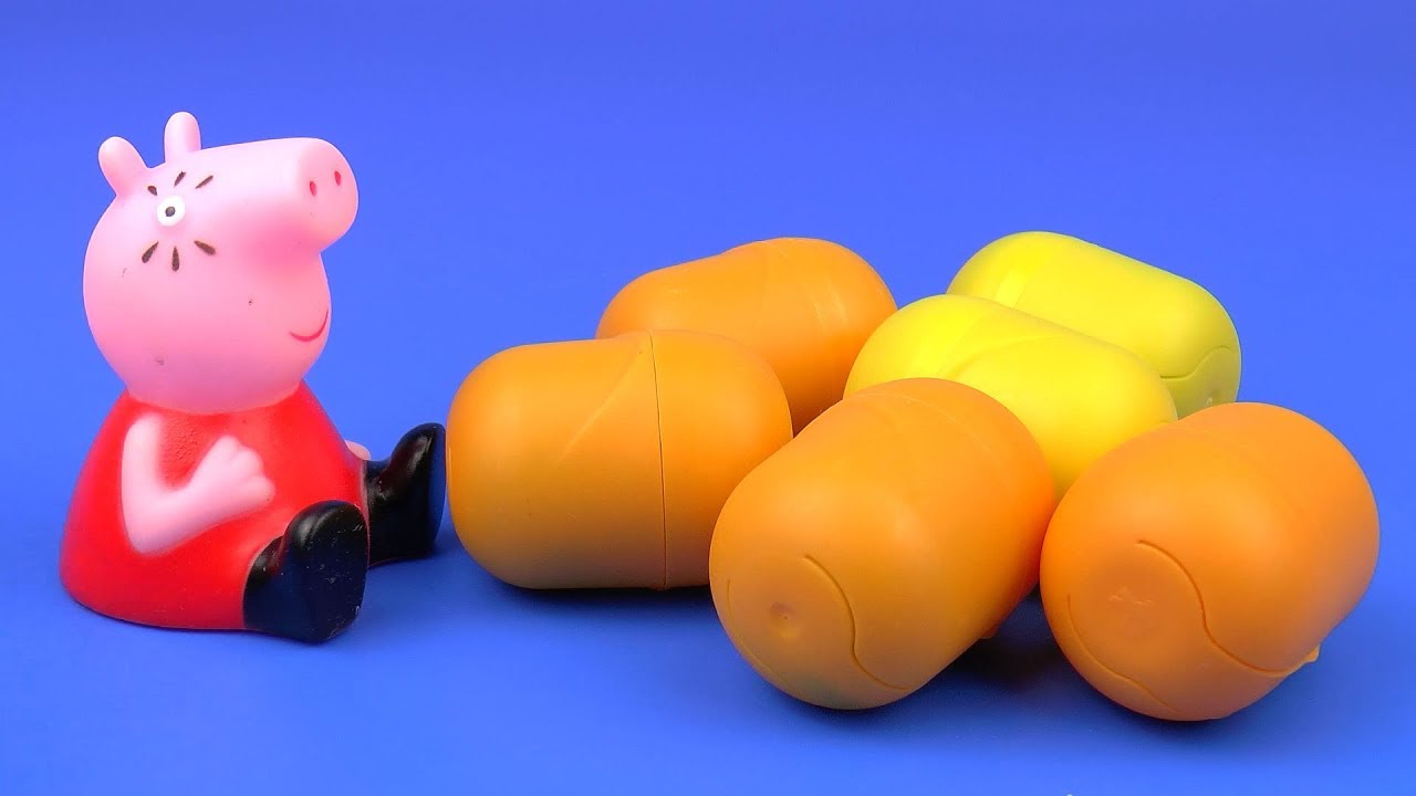 PEPPA PIG SURPRISE EGGS OPENING KIDS TOY FUN SURPRISE MY LITTLE PONY