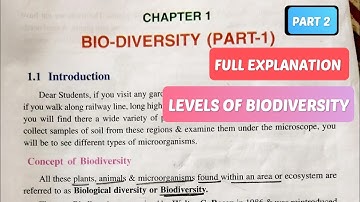 CH-1 BIO DIVERSITY #PART2 FULL EXPLANATION IN HINDI #CLASS12 #EVS #PSEB #biology #neet