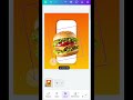 "26/100 day canva design chelleng "#shorts #burger #graphic