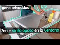 Cómo poner vinilo opaco en ventana para ganar privacidad | Español | 4K