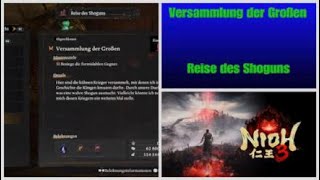 Nioh 3, Versammlung der Großen , Reise des Shoguns