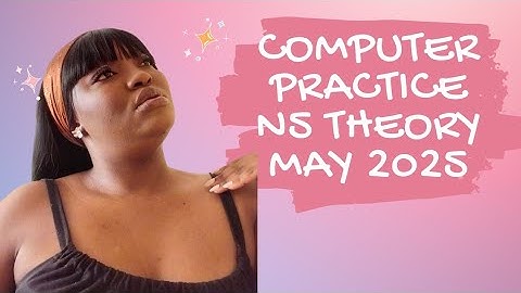 Computer practice N5 THEORY MAY 2025