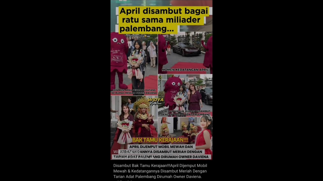 April Disambut Tarian Adat Saat Tiba di Palembang! Merinding Banget! ✨🔥