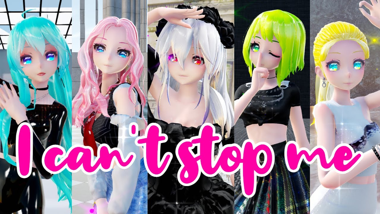 【MMD】Haku.Luka.Miku.Gumi.Rin  ◤ • I Can't Stop Me •◥ + MOTION DL