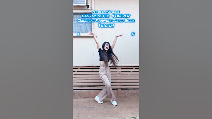 [TUTORIAL] BABYMONSTER Chiquita’s Footwork Dance Break in ‘FOREVER’ 🔥 #babymonster #forever #kpop