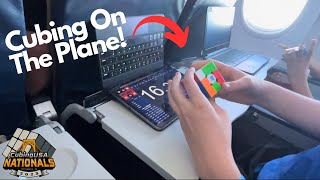 Cubing On The Plane and Hard Landings! - CubingUSA Nationals Day 1