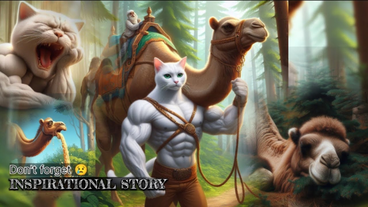Muscular Cat 🐈 And camel 🐫| Emotional 😭 Journey #compassionforanimals # ...