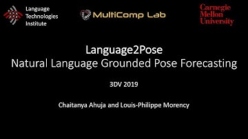 Language2Pose: Natural Language Grounded Pose Forecasting