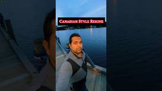 Canadian Style Resume ?? canada resume