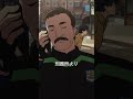 「最近はそういう　囚人ファッションが流行ってんのか？」from『LAZARUS ラザロ』第1話 #LAZARUS #アニメ #MAPPA