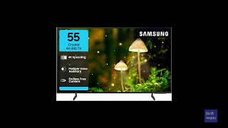 55 inch 4K TV : Samsung Crystal 4K Infinity Vision TV 2025 model