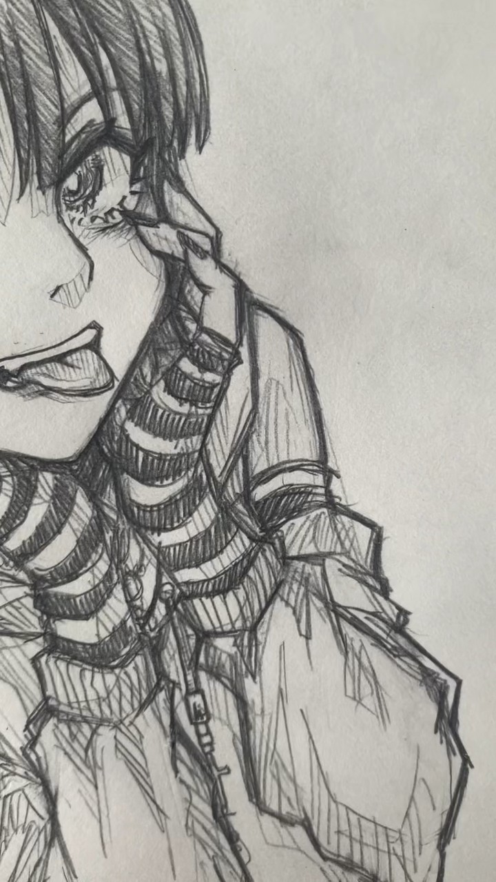 Thank you 2023🥰💐メンヘラ系でシメ🫶#drawing #shinoart