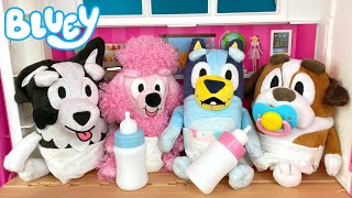 BABY BLUEY and Friends Playdate! 🍼 | Pretend Play with Bluey Toys | Bunya Toy Town