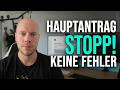 Jobcenter Hauptantrag ausfüllen