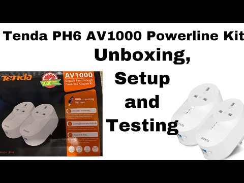 Tenda PH6 AV100 Powerline Adapter Kit Unboxing, Setup and Testing