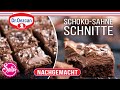 Schoko-Sahne Schnitte nachgemacht / Dr. Oetker / luftig lecker + vegan/ Sallys Welt