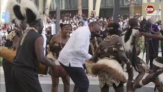 President Uhuru dancing to 'Mwana wa Mberi' #ExpoDubai2020