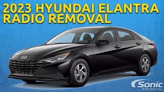 How to: 2023 Hyundai Elantra Radio Removal by Sonic Electronix 3,314 views 9 months ago 8 minutes, 19 seconds