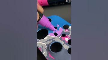Custom Xbox Controller using Posca Markers! #shorts
