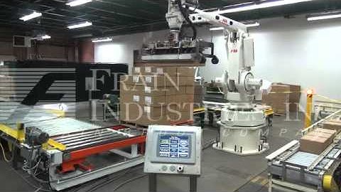 Robotic Palletizing and Auto Stretch Wrapping line