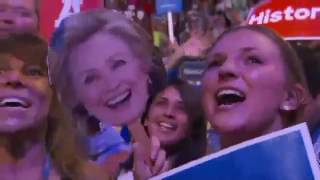 Hillary Clinton - Breaks Glass Ceiling And Makes History