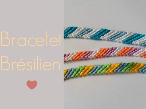 DIY : Bracelet Brésilien Facile ou Bracelet de l'Amitié. - YouTube