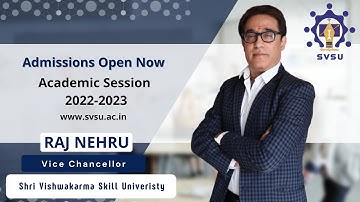 SVSU Admission Open for the Session 2022-23