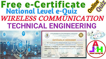Wireless Communication Quiz | National Level Technical Quiz on Wireless Communication