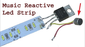 Make music reactive Led lights using mosfet, sensitive sound detector
