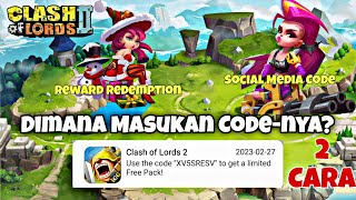 How To Use The Code? - Clash of Lords 2 Guild Castle [Indonesia] screenshot 2