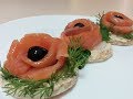 Бутерброди з червоною рибою/Бутерброды с красной рыбой/Salmon sandwich/Appetizer