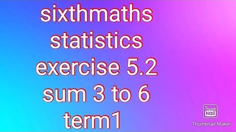 sixthmaths| term1| exercise5.2|statistics #samacheer #theensuvaikanakku