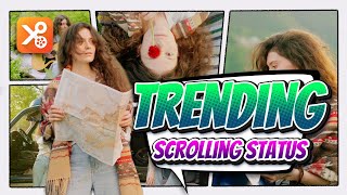 How to Make a Trending Scrolling Status Video in YouCut? | PIP & Keyframe | screenshot 4