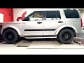 Land rover discovery 3 27 in for our stage 1 custom tuning on our 4wd linked dyno