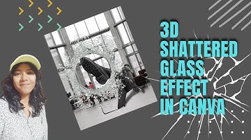 3D shattered glass effect in canva ! 3D image in Canva !How to create 3D effect in canva