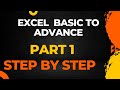 Excel Basic To Advance Part 1