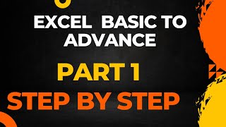 Excel Basic To Advance Part 1