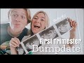 First Trimester Bumpdate & First time seeing the baby! // pregnancy vlogs