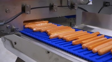 MULTIVAC Automated Packaging Line Solution for Straight Sausages - Parallel Infeed Layout